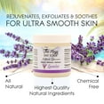 thumbnail image 4 of The Keys Salt Scrub, Lavender Exfoliating Body Scrub for Women & Men, Deep Cleansing for Hands, Feet & Bikini Area, Sea Salt Scrub with Florida Salt, Essential Oils, Nutrients & Wooden Spoon, 3.4 oz, 4 of 9