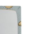 thumbnail image 2 of Ambesonne Cartoon Fitted Sheet, Fluffy Clouds Art, Twin XL Size, Blue Beige, 2 of 2