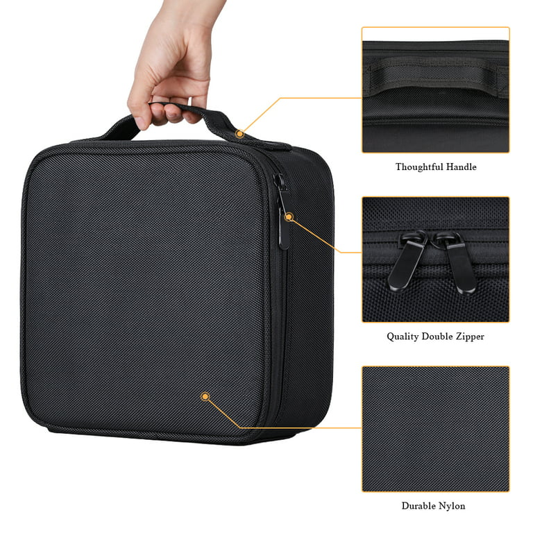 Slayssentials Cosmetic Bag Makeup Travel Bag Organizer with Adjustable Dividers Vanity Organizer Impressions Vanity · Company Finish: Black
