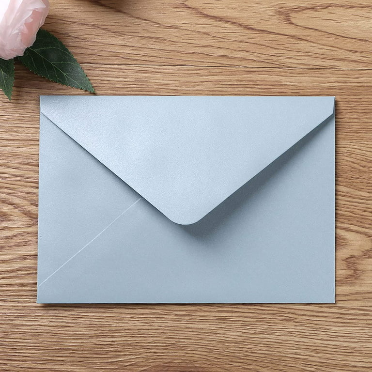 PONATIA 50 PCS/Pack A7 Vellum Envelopes, 5.35 x 7.5'' Vellum Envelopes,  Perfect For 5 x 7'' Weddings Invitation Cards, Graduation Invite, Acrylic