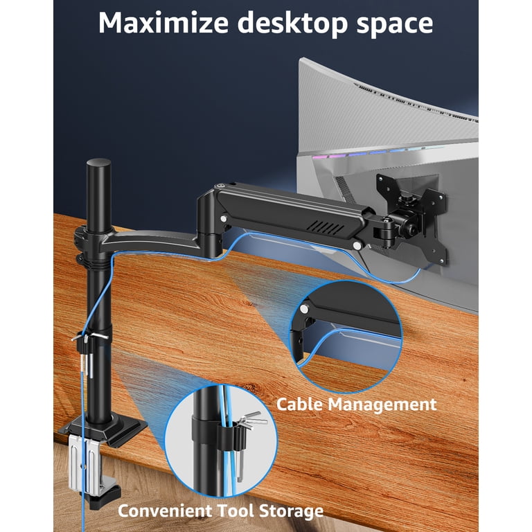 HOMOUNT Single Monitor Arm 22-32 Inch Full Motion photo 2