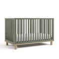 thumbnail image 3 of Storkcraft Sicily 3-in-1 Convertible Crib with Bonus Toddler Guardrail - Olive and Driftwood, 3 of 15