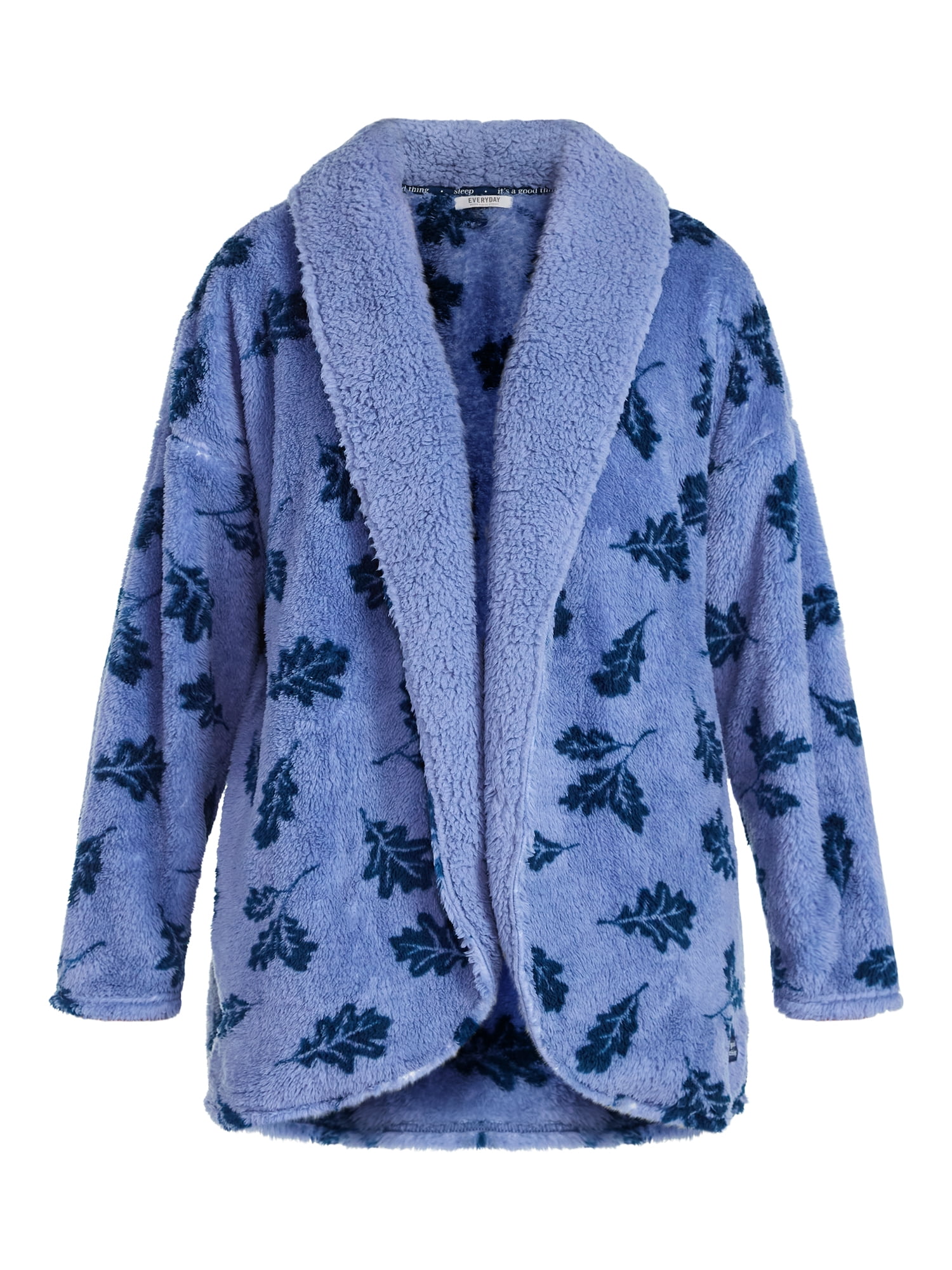 Martha Stewart Everyday Women's Plush Fleece Sleep Cardigan, Sizes S-XXL