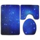 thumbnail image 1 of ABPHQTO Estrellas brillantes en azul cayendo Juego de alfombras de baño de 3 piezas Alfombra de baño Alfombra de contorno y tapa de inodoro ABPHQTO Cont-CHAPPLE-28476, 1 of 2