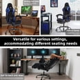 thumbnail image 5 of NOBRAND Adult Sports Car Racing Style PU Leather and Moulded Sponge Gaming E-sports Gaming Chair with Massage, Black/Blue, 5 of 8