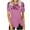 1Hot Pink, variant on Women's Tops and Blouses Summer Casual Crewneck Short Sleeve Tunics Plus Size Loose Fitting Floral Shirts Trendy