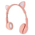thumbnail image 3 of Cat Ear Headphones, Foldable Over Ear Headsets With LED Light , Support Memory Card For PC Laptop Smartphone Tablet, 3 of 8