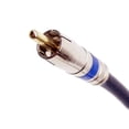 thumbnail image 1 of PHAT SATELLITE INTL - RCA Audio Cable, Bare Copper 18 AWG Solid Core Conductor, 75 Ohm Sweep, Gold Plated Pin, Brass Fittings, Quad-Shield 60%/40%, Custom Cut and Assembled in USA (69 feet, Black), 1 of 3
