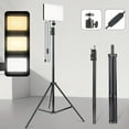 thumbnail image 3 of 10-inch LED Video Light Kit with 63" Tripod Stand - Adjustable 3-Color Lighting for YouTube/TikTok/Live Streaming, Includes Phone Mount, 3 of 10