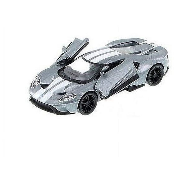 New 5" Kinsmart 2017 Ford GT w Stripes 1:38 Scale Diecast Model Toy Car- GREY