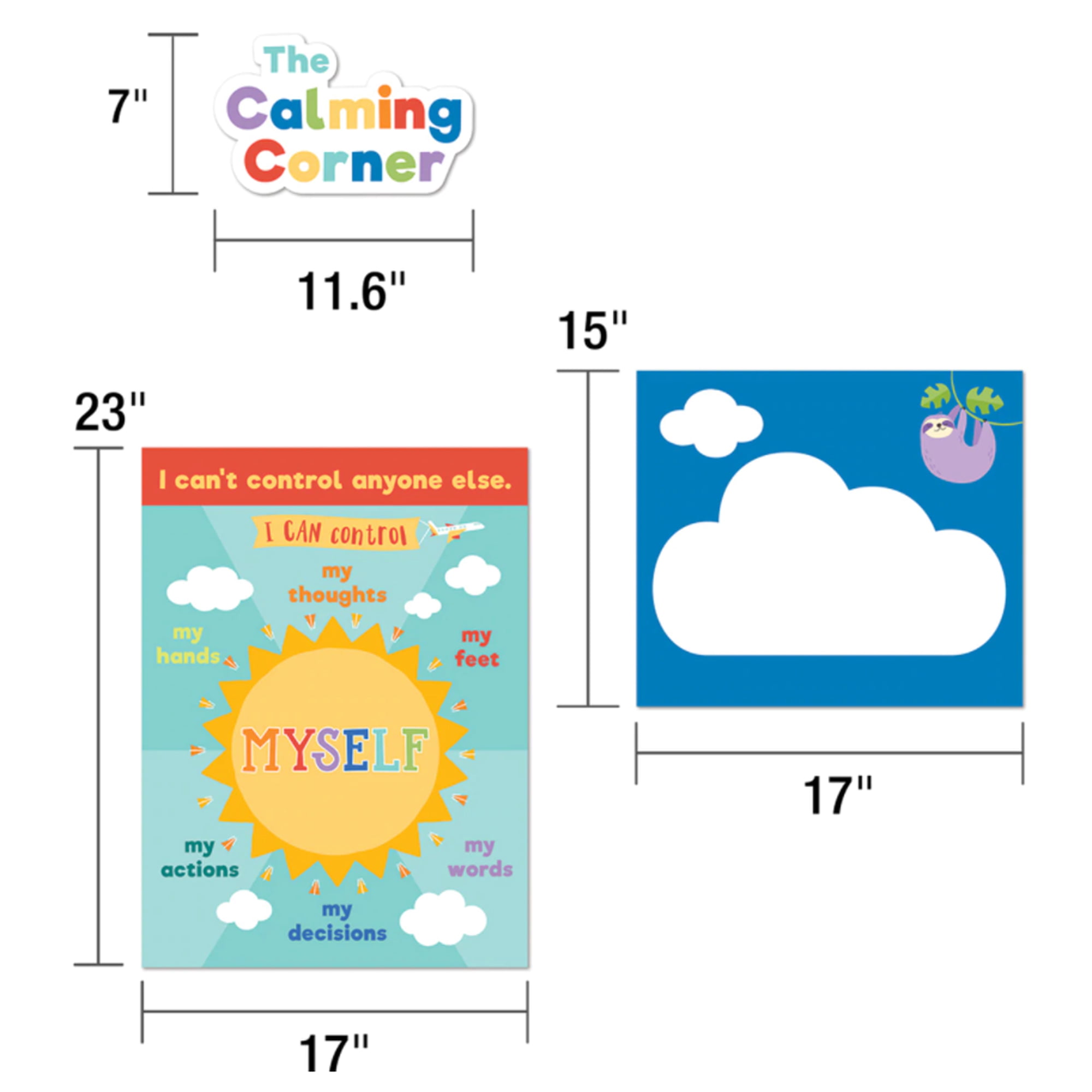Carson Dellosa Education Calming Strategies Chart Set, 7 Pieces