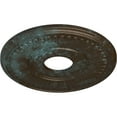 thumbnail image 3 of Ekena Millwork 15 3/4"OD x 3 7/8"ID x 3/4"P Berkshire Ceiling Medallion (Fits Canopies up to 7"), Hand-Painted Bronze Blue Patina, 3 of 6