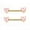 Pink, variant on Nipple Barbell with Heart shape Cubic Zirconia Gold IP 14g