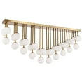 thumbnail image 2 of Dainolite 30LT Halogen Flush Aged Brass w/ White Glass, 2 of 3