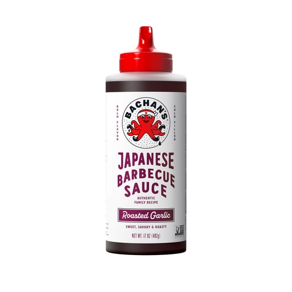 Bachan's Roasted Garlic Japanese Barbecue BBQ Sauce, 17oz - Bold, Fresh, Umami Flavor