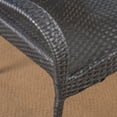 thumbnail image 3 of Van Outdoor 3 Piece Acacia Wood and Wicker Bistro Set, Gray, Gray, 3 of 7