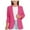 Hot Pink, variant on ZQUUVOU Fahsion Girls Long Sleeve Turndown Neck Formal Jacket Kid's Long Sleeve Thin Top Uniform Hot Pink
