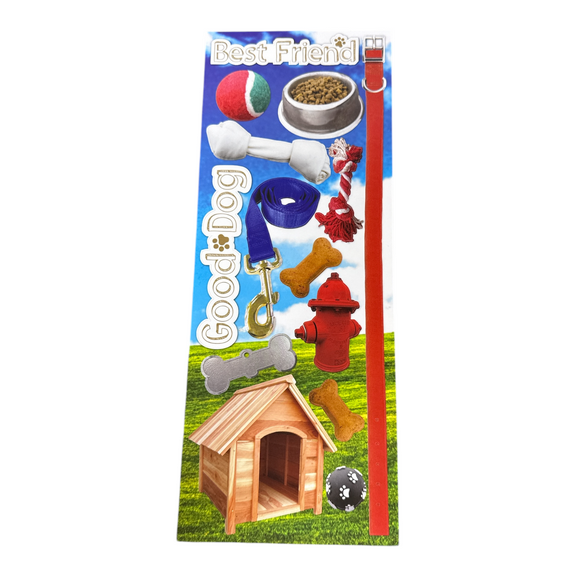 Dog Theme Photographic Sticker Sheet – 14 Realistic Stickers for Scrapbooking