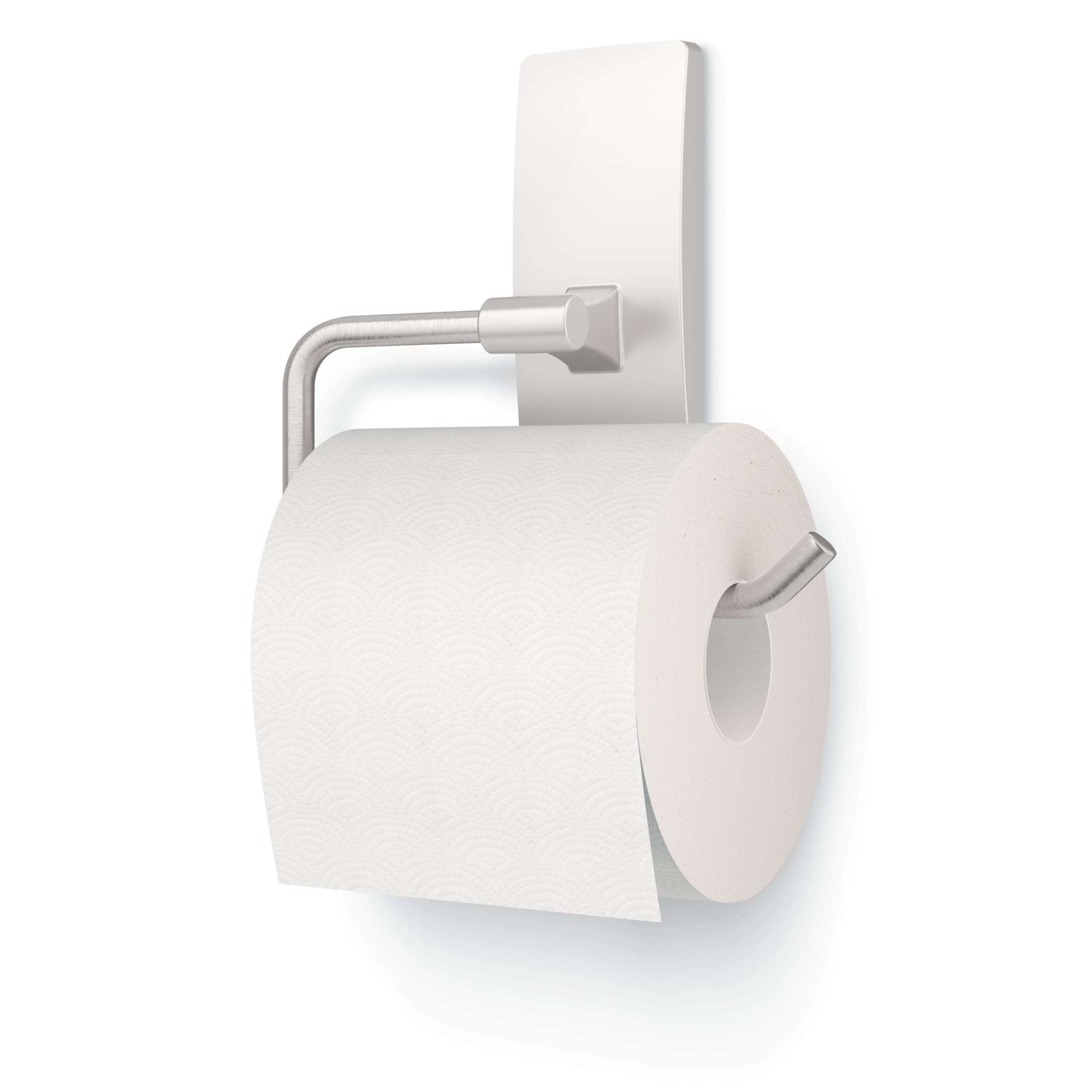 Command Bath Satin Nickel Toilet Paper Holder, 1 Toilet Paper Holder, 2 Strips