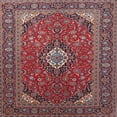 thumbnail image 1 of Ahgly Company Indoor Square Traditional Pink Medallion Area Rugs, 4' Square, 1 of 6