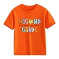thumbnail image 2 of FDDMis Graphic Baby Tees Girls Tops Size 14-16 Toddler Tshirts Preppy Shirts Baby Clothes for Girls 3-6 Months Kids Clothes Girls Size 6-7 Kids, Orange 8-9 Years, 2 of 7