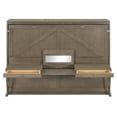 thumbnail image 5 of Harper & Bright Designs Queen Size Wall Murphy Bed with Storage, Foldable Cabinet Bed with Vanity Desk, Center Mirror & 2 Side Drawers for Guest Room Office, Gray, 5 of 18