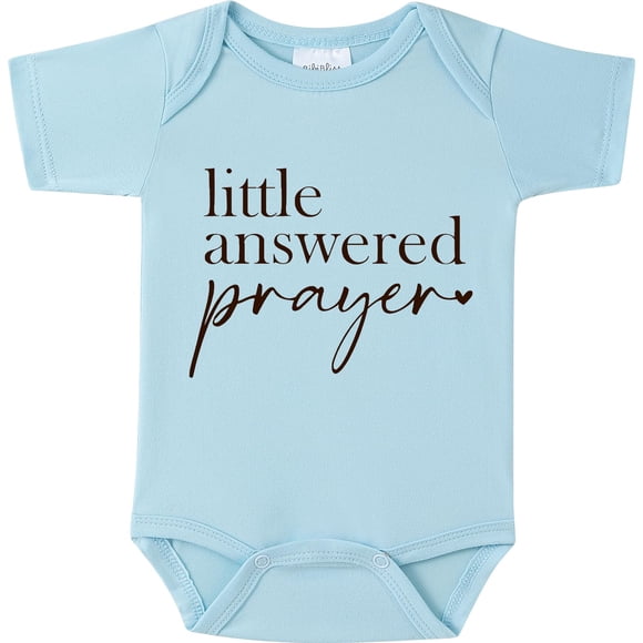 Body BIBIBLISSBABY 0‑3 meses Azul Bebé “Pequeña oración respondida”