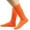 Orange, variant on Luxalzxs Womens Solid Color Slouch Socks Scrunch Socks Knit Pile Socks Boot Socks Long Tube Socks