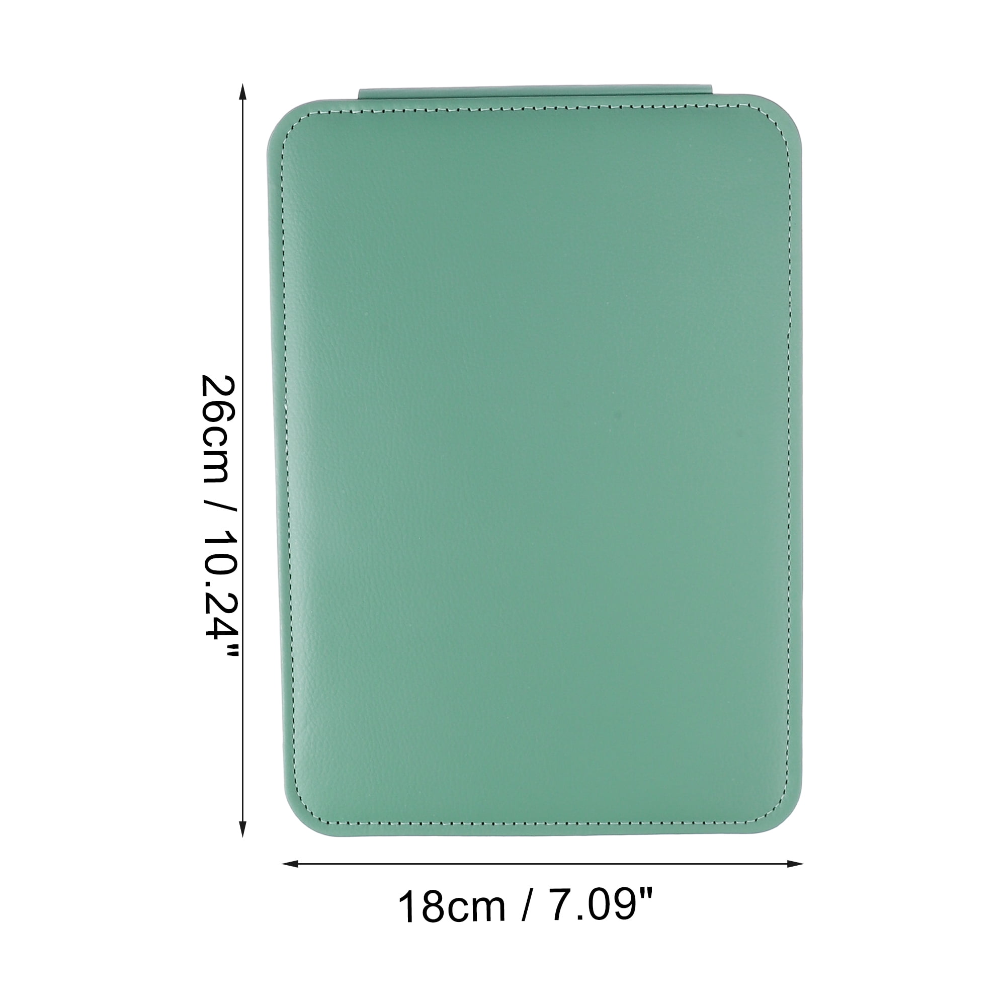 Unique Bargains 1pc Foldable Makeup Mirror for Travel and Vacation Green Extra Large