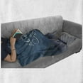 thumbnail image 6 of Saying Soft Flannel Fleece Blanket, Kayak in a Mountain Lake at Night Camping Activity Lifestyle Adventure Words, Cozy Plush for Indoor and Outdoor Use, 50" x 60", Purple Grey Teal, by Ambesonne, 6 of 6