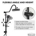thumbnail image 5 of Boyel Living 10 in Wall Mounted Shower System Bathroom Rainfall Shower Head with Handheld Shower,Explicitly fitted 2-function Luxury Shower Faucet Set in Matte Black, 5 of 11