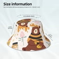 thumbnail image 6 of Easygdp Cute Bee Honey Jar Hive Bear Double-Sided Reflective Fisherman Hat for Outdoor and Night Walking, Unisex, 6 of 9