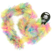 ZUCKER FEATHER PRODUCTS Marabou Feather Boa, Multicolor, Medium Weight, 72", Hot Mix