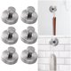 thumbnail image 5 of Ganchos Sin Taladro Con Ventosa Luxe Hold 2024 Nuevo Acero Inoxidable Impermeable (6 Piezas Gris), 5 of 9