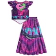 thumbnail image 4 of Rise of Red Cosplay Costume, Pink Princess Dress Halloween Costumes, Ruffle Sleeve Dress Pink Outfit, Movie Figure Halloween Cosplay, 110, 4 of 7