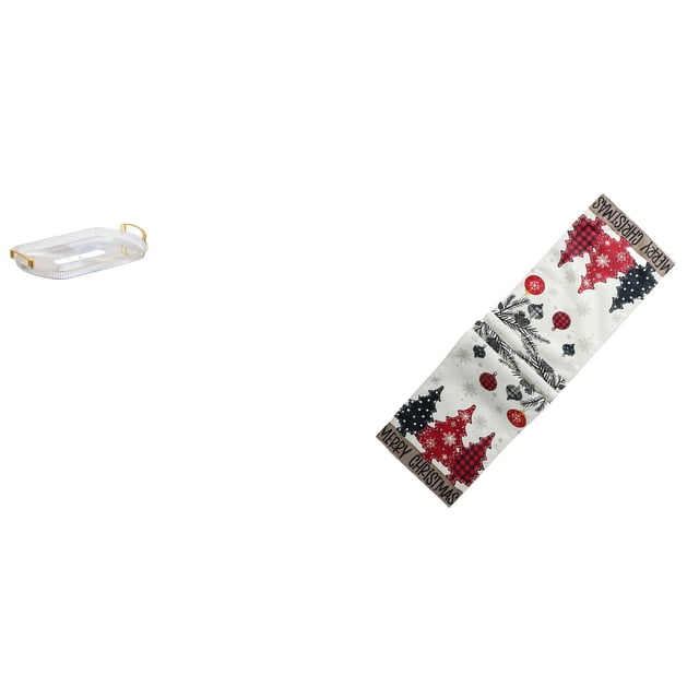 Organizador De Bandeja De Tocador Rectangular Nórdico Para Comedor, Oficina, Hogar, Dormitorio Con Camino De Mesa Navideño, Tocador, Bufanda, Mantel Reutilizable De Invierno De Temporada Para