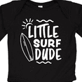 thumbnail image 4 of Inktastic Little Surf Dude with Surfboard Boys Long Sleeve Baby Bodysuit, 4 of 5