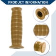 thumbnail image 5 of Unique Bargains 7/8" 22mm 15/16" 24mm Universal Motorcycle Hand Grip Cover Non Slip Rubber Handlebar End Grips for Motorcycle Scooter Bicycle ATV 1 Pair Light Brown, 5 of 7