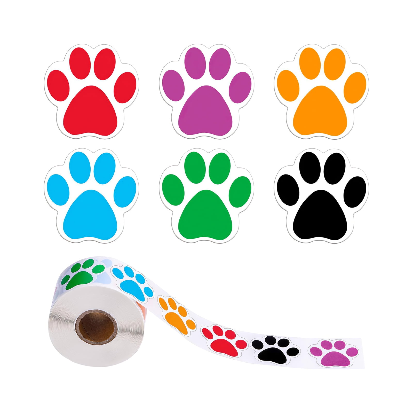Paw Print Sticker, Paw Print Sticker Lovely Puppy Paw Print Labels Self