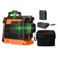 thumbnail image 1 of Nivel láser Irfora Mini multifuncional 12 líneas Luz verde Nivel láser 3 ° Máquina autoniveladora Herramienta de nivelación de batería de litio recargable USB 3 colores Opcional Irfora Nivel láser, 1 of 7
