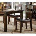 thumbnail image 3 of Transitional Side Chairs Set of 2pc Cherry Finish Wood Frame Faux Leather Upholstery Seat Dining Room Furniture, 3 of 6