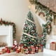 thumbnail image 2 of Árbol de Navidad Predecorado y Preiluminado, Configuración Fácil, Ramas Densas, Piñas Nevadas y Soporte Metálico Resistente con Luces LED, 2 of 5