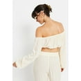 thumbnail image 3 of LSCN by LASCANA Women's Cropped Off The Shoulder Top, 3 of 6