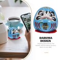 thumbnail image 3 of Figura decorativa de Daruma, decoración de cerámica japonesa, Daruma, estatua japonesa de Darma, figura de Darma de riqueza, 3 of 5