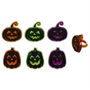 Cake Decoration Rings - Pumpkin Silhouettes (12 pieces)