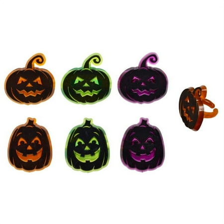 Cake Decoration Rings - Pumpkin Silhouettes (12 pieces)