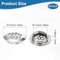 thumbnail image 3 of Uxcell Paquete de 20 Respiraderos de Soffit Circulares, 29mm/1.14 Pulgadas de Malla de Ventilación Redonda de Acero Inoxidable para Baño Hogar/ Oficina/Cocina/Armario/Guardarropa [Plateado], 3 of 7