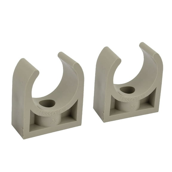 Unique Bargains 2Pcs 25mm Dia PPR Push-Fit Type Open Pipe Clamps Replacement