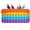 Multicolor Rainbow, variant on Pop It Fidget Rainbow Silicone Pencil Cases, Blue