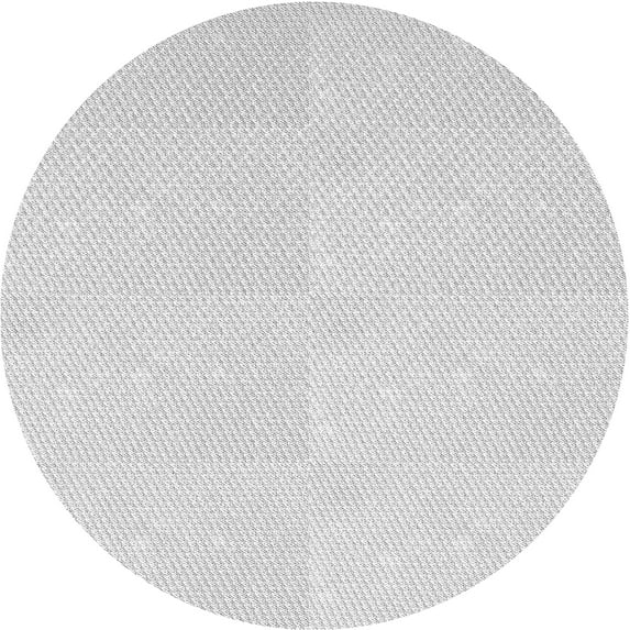Ahgly Company Indoor Round Patterned Dark Gray Novelty Area Rugs, 5' Round
